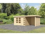 Hornbach Gartenhaus Karibu Naomi inkl. Schleppdach Fenster 522 x 246 cm