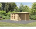 Hornbach Gartenhaus Karibu Naomi inkl. Schleppdach Fenster 462 x 217 cm