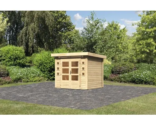 Gartenhaus Konsta Landau inkl. Fenster 244 x 204 cm