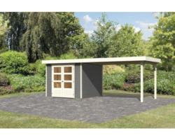 Gartenhaus Karibu Kodiak inkl. Schleppdach 500x246 cm terragrau