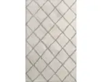 Hornbach Teppich Shaggy Raute Stream ivory 80x150 cm