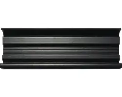 U-Seitenführung S3 22mm schwarz für Plissee nach Maß