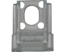 Spannschuh-Halter für Plissee nach Maß transparent