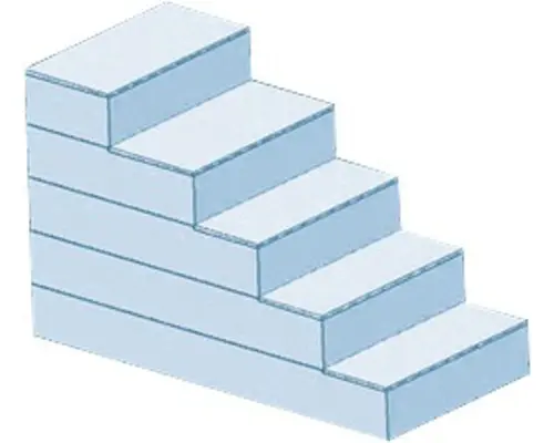 Poolleiter 170x100x130 cm 5 Stufen