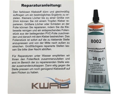 Reparatursatz für Poolfolie Profi sand