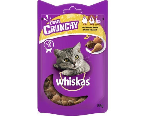 Katzensnack WHISKAS Trio Crunchy Geflügel 55 g