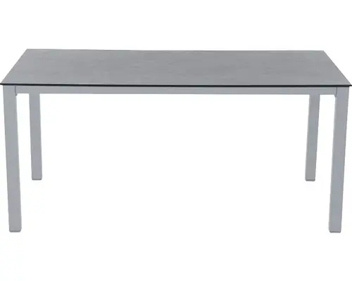 Gartentisch Sola 160x90 cm Aluminium silber