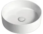 Hornbach Aufsatzwaschbecken Jungborn Imion rund inkl. keramischen Ablaufventil 40x40 cm weiß
