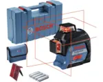 Hornbach Linienlaser Bosch Professional GLL 3-80 inkl. 4 x Batterie (AA), Laserzieltafel im Handwerkerkoffer