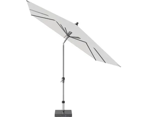 Sonnenschirm Marktschirm Siena Garden Avio mit Kurbelfunktion 250x250 cm Polyester grau