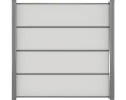 Sichtschutz Zaun Belfort 180 x 180 cm grau