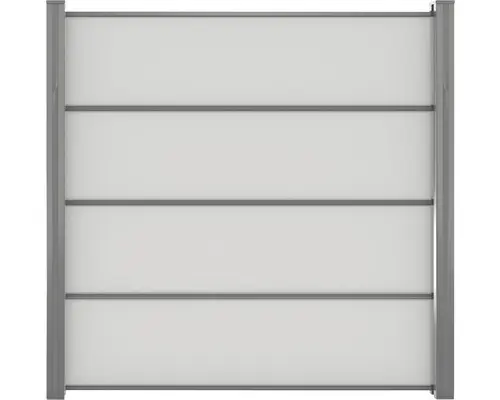 Sichtschutz Zaun Belfort 180 x 180 cm grau