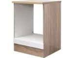 Hornbach Herdumbauschrank Flex Well Samoa/Murano weiß/Eiche 60x85x60 cm