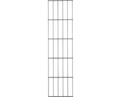 Seitengitter ALBERTS Cluster 6/5/6 25 x 180 cm anthrazit