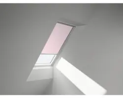 VELUX Verdunkelungsrollo Kids rose Sterne manuell Rahmen weiß DKL PK08 4659SWL