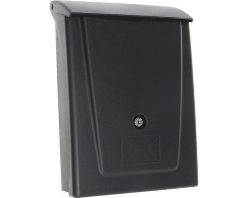 Briefkasten Rottner Posta Black 25x34x11 cm schwarz