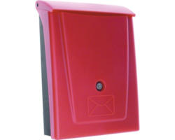 Wandbriefkasten Rottner Posta red 25x34x11 cm rot