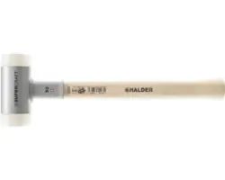 Gummihammer HALDER Supercraft Ø 40 mm, Hickory Holzstiel, rückschlagfrei