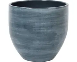 Übertopf innen Passion für Pottery Ferry Ø 14 cm H 12 cm Ton blau