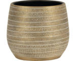 Hornbach Übertopf innen Passion for Pottery Solano Ton Ø 20 cm H 18 cm gold