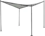 Hornbach Pavillon Berlino 300 x 300 cm Polyester hellgrau Stecksystem