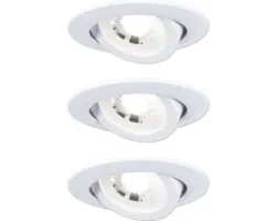 LED Einbauleuchte Paulmann 92985 LED fest verbaut 3000 K 3 -flammig Ø 82 mm weiß IP 23 3 Stück ( )