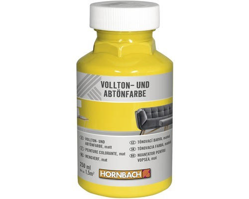 HORNBACH Voll- und Abtönfarbe zitrone 250 ml