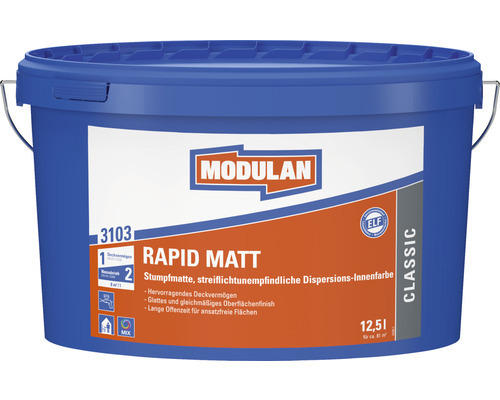 MODULAN 3103 Rapid Wandfarbe matt weiß 12,5 l