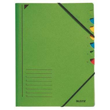 LEITZ Dossier archivio A4 39070055 verde 7 compart.