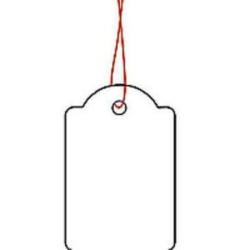 HERMA Hang Tag 25x38mm 6915 filo rosso 1000 pz.