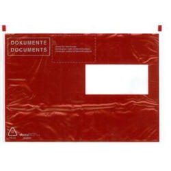 BÜROLINE Pochette courier C5 306284 rouge / noir 250 pcs.