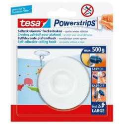 TESA Powerstrips Gancio 580290002 bianco, capacità 500gr.