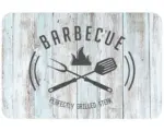 Hornbach Tischset Printed BBQ weiß grau 30 x 45 cm
