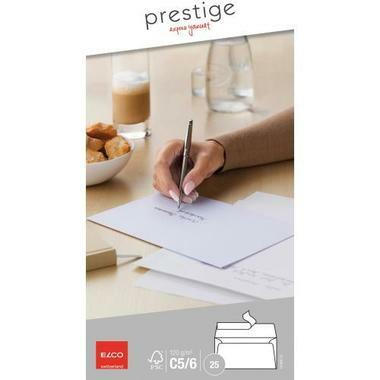ELCO Envelope Prestige C5 / 6 70499.12 120g,blanc,s.fenêtre 25 pcs.