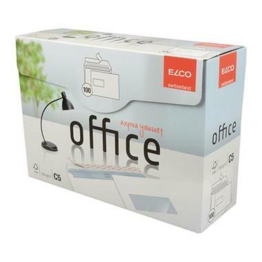 ELCO Enveloppe Office a / fenêtre C5 74537.12 100g, blanc 100 pcs.