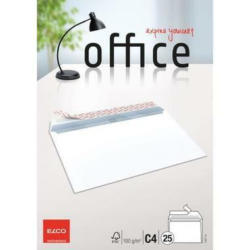 ELCO Enveloppe Office s / fenêtre C4 74477.12 100g, blanc 25 pcs.