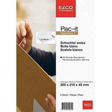 ELCO Paperbox Pac - it 300x220x45mm 74565.12 weiss 5 Stück