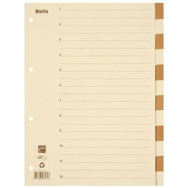 BIELLA Répertoires carton brun A4 46444100 12 pcs.