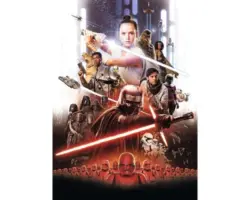 Fototapete Papier 4-4113 Disney Edition 4 Star Wars EP9 Movie Poster Rey 4-tlg. 184 x 254 cm