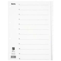 BIELLA Répertoires carton blanc A4 46541201 12 pcs., plein