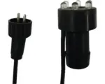 Hornbach LED-Lampe Heissner für Steinbrunnen warm Weiß, gelb/weiß, Durchmesser 30 mm, Kabellänge 150 cm, 3/4 " Schlauchanschluss