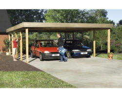 Doppelcarport weka 609 Gr. 2 576 x 784 cm kesseldruckimprägniert