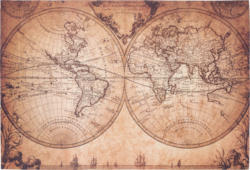 Flachwebeteppich World Map ca. 120x180cm