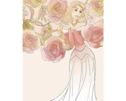 Poster Sleeping Beauty Roses 40x50 cm