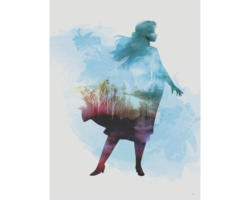 Poster Frozen Anna Aquarell 30x40 cm