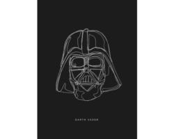 Poster SW Lines Dark Side Vader 50x70 cm