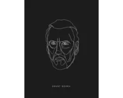 Poster SW Lines Dark Side Dooku 30x40 cm