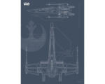 Hornbach Poster SW Blueprint X-Wing 30x40 cm
