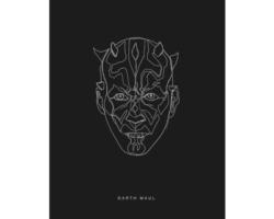 Poster SW Lines Dark Side Maul 40x50 cm