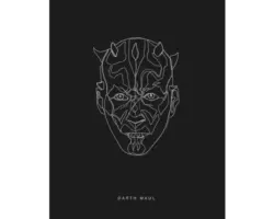 Poster SW Lines Dark Side Maul 40x50 cm